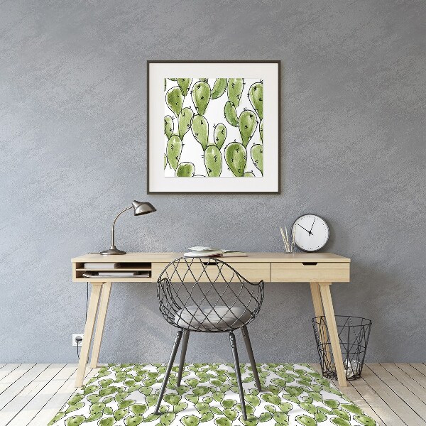Podložka pod kancelářskou židli kaktus Boho
