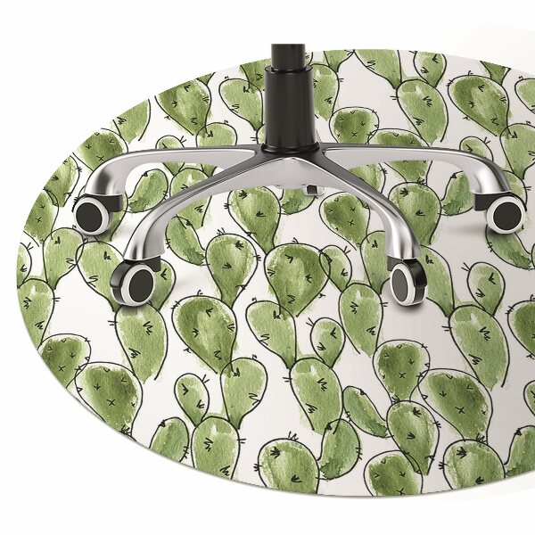 Podložka pod kancelářskou židli kaktus Boho