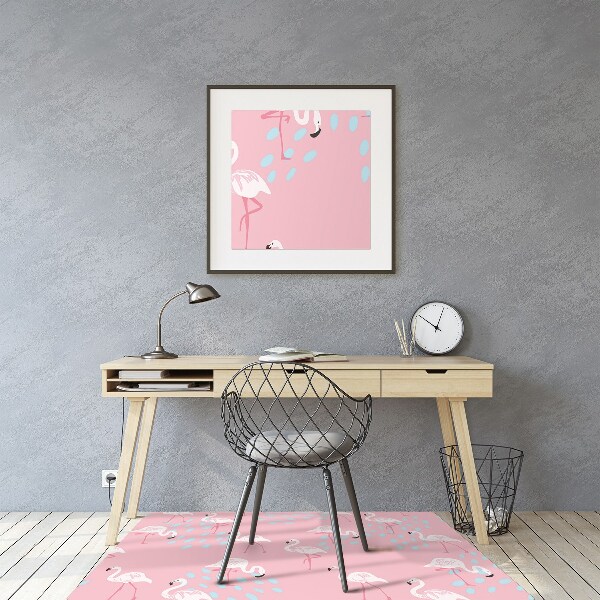 Podložka pod kolečkovou židli Flamingos