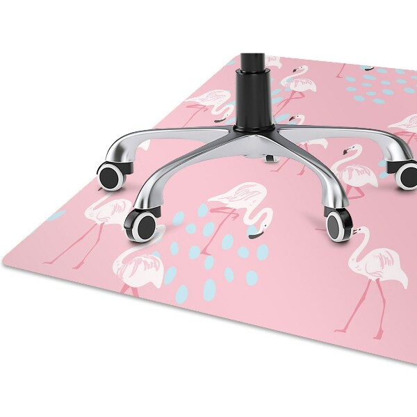 Podložka pod kolečkovou židli Flamingos