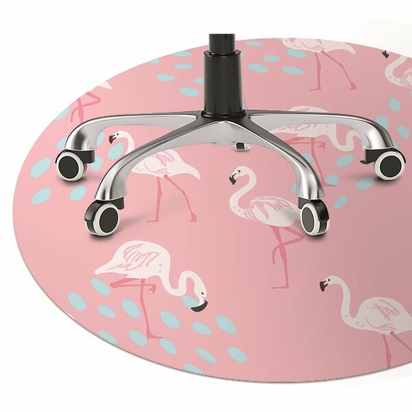 Podložka pod kolečkovou židli Flamingos
