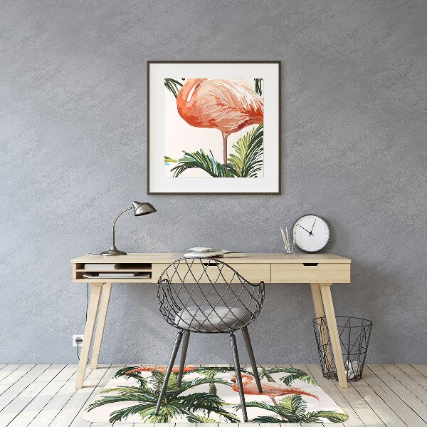 Podložka pod kolečkovou židli Flamingos