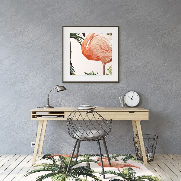 Podložka pod kolečkovou židli Flamingos