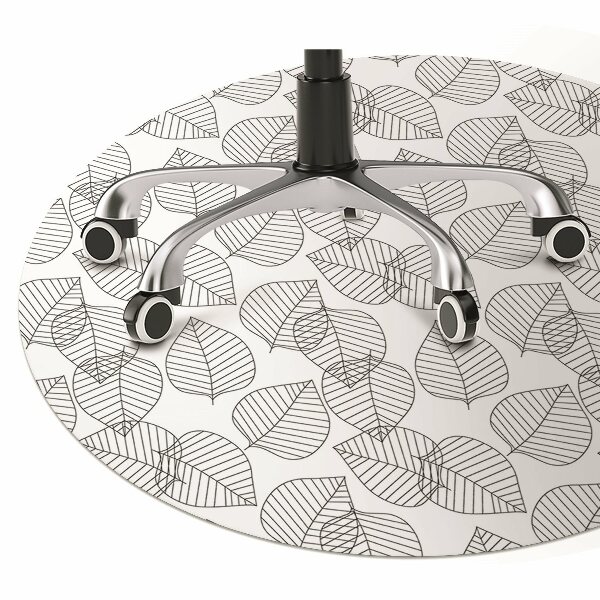 Podložka pod kancelářskou židli listy vzor