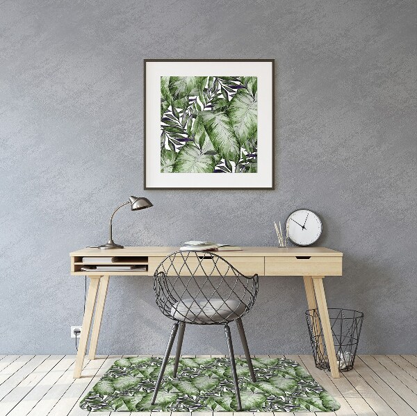 Podložka pod kancelářskou židli list Monstera