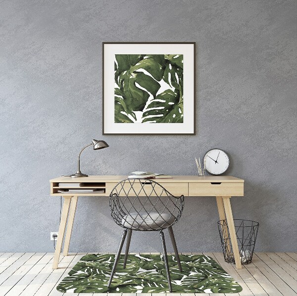 Podložka pod kancelářskou židli list Monstera