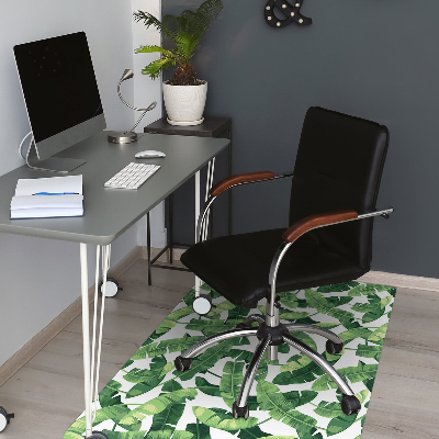 Podložka pod kancelářskou židli tropické listy