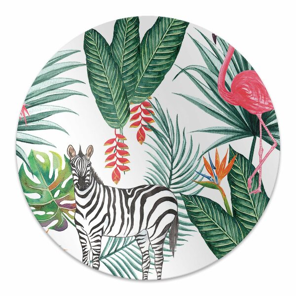 Podložka pod kolečkovou židli Flaming a zebra