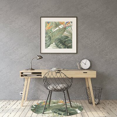 Podložka pod kolečkovou židli malované listí