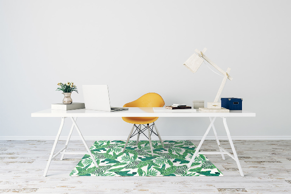 Podložka pod kolečkovou židli tropical leaf