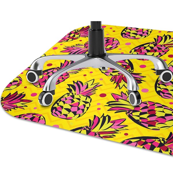 Ochranná podložka pod židli růžové ananas