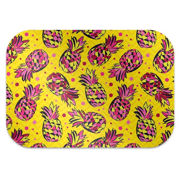 Ochranná podložka pod židli růžové ananas