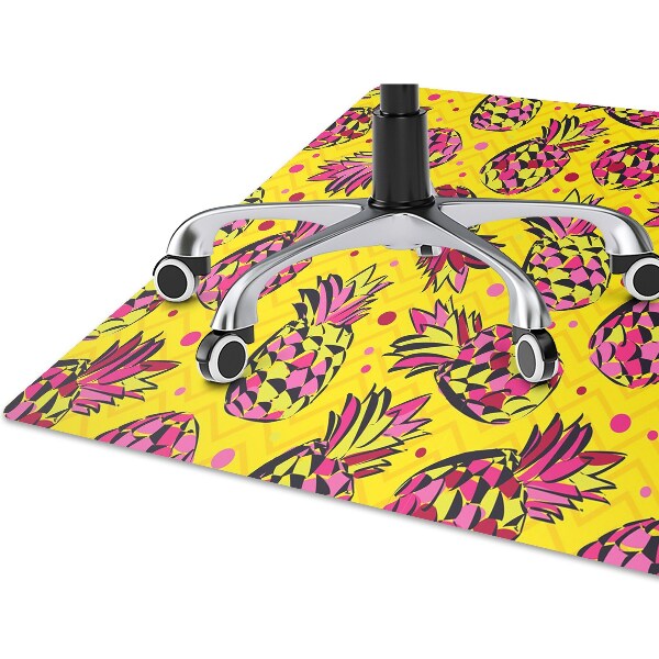 Ochranná podložka pod židli růžové ananas