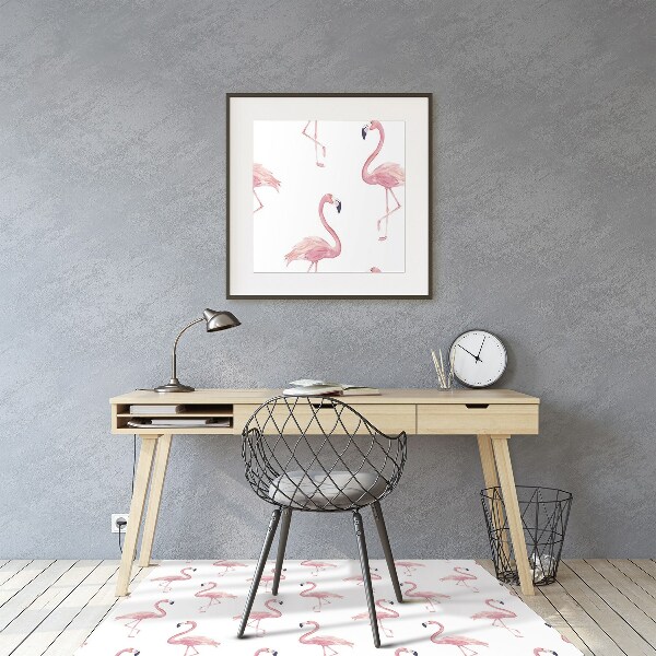 Podložka pod kolečkovou židli Flamingos