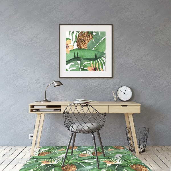 Ochranná podložka pod židli ananas listí