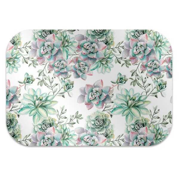 Podložka pod kancelářskou židli akvarel Flower
