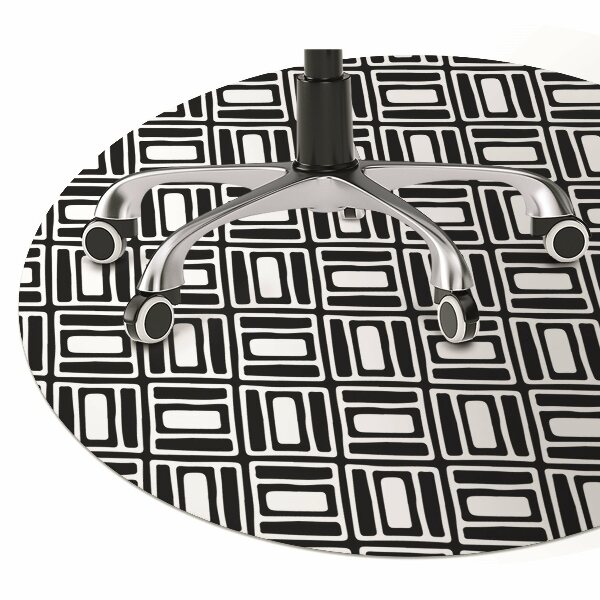 Podložka pod kancelářskou židli geometrický vzor
