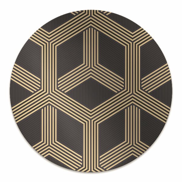 Podložka pod kancelářskou židli geometrický vzor