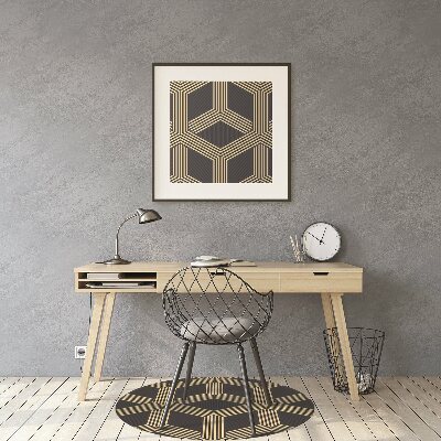Podložka pod kancelářskou židli geometrický vzor