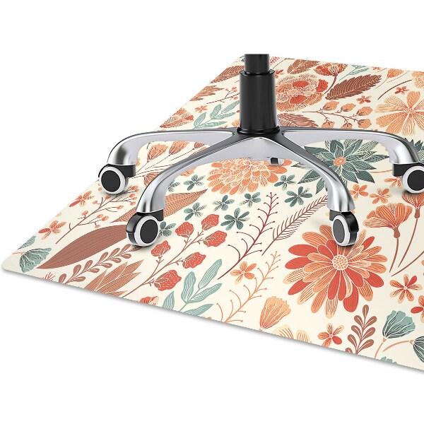 Ochranná podložka pod židli umělecké květiny