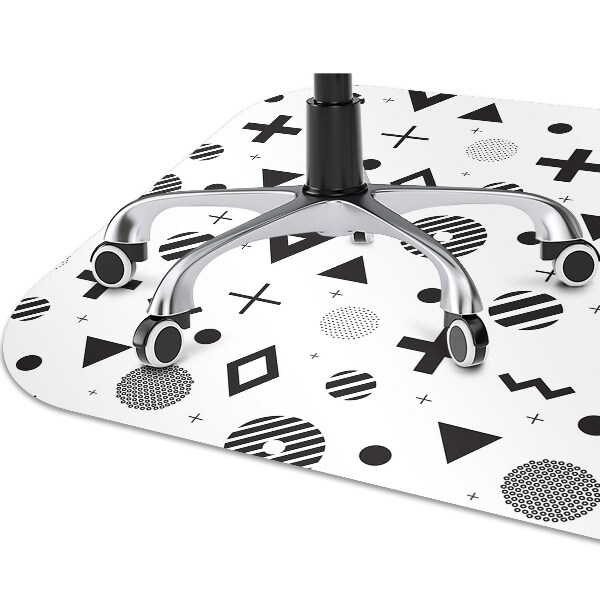 Ochranná podložka pod židli geometrické vzory