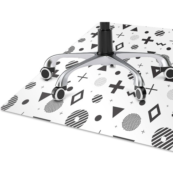 Ochranná podložka pod židli geometrické vzory