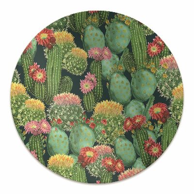 Ochranná podložka pod židli kvetoucí kaktusy