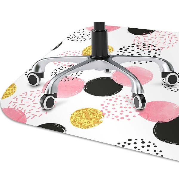 Podložka pod židli geometrické tečky