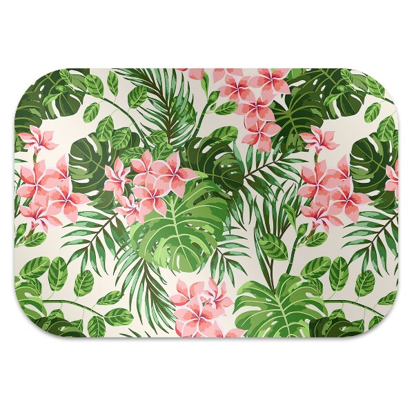 Podložka pod kancelářskou židli květiny hawaii