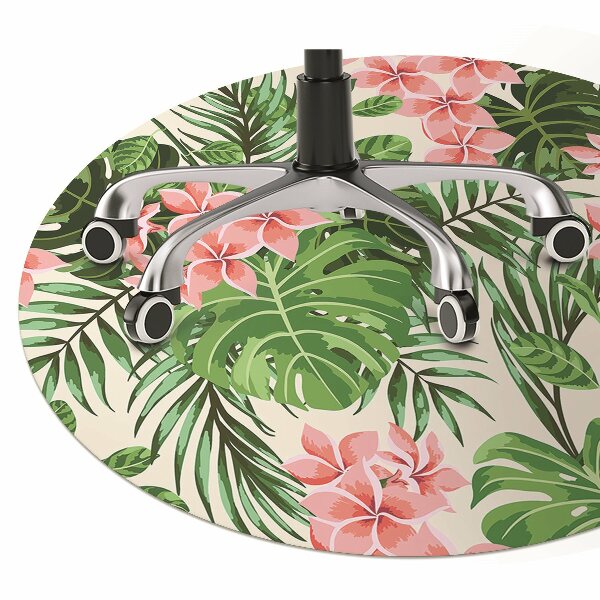 Podložka pod kancelářskou židli květiny hawaii