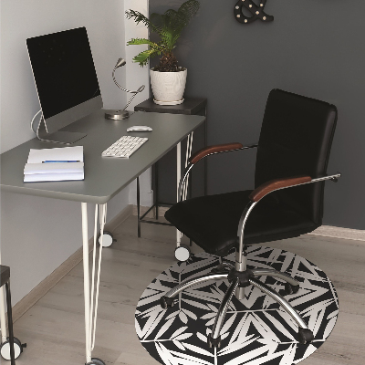 Podložka pod kancelářskou židli Černo-bílý vzor