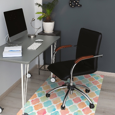 Podložka pod kancelářskou židli barevný vzor