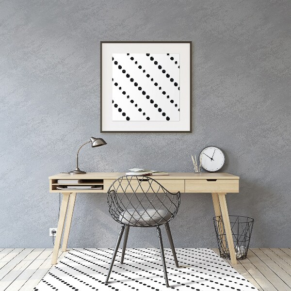 Ochranná podložka pod židli tečka geometrie