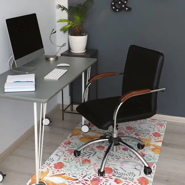 Podložka pod židli Liška a králík