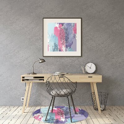 Podložka pod židli abstraktní akvarel