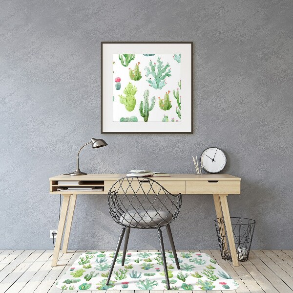 Podložka pod židli malá Cacti