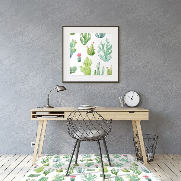Podložka pod židli malá Cacti