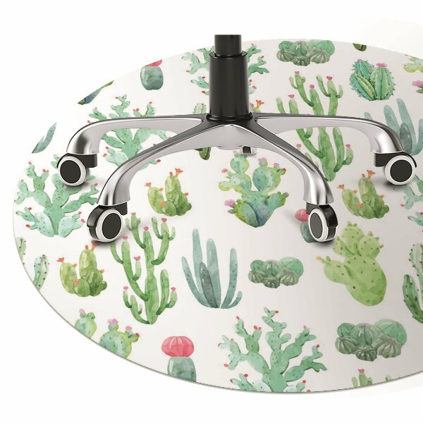 Podložka pod židli malá Cacti
