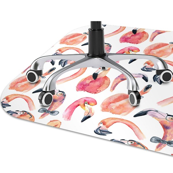 Ochranná podložka pod židli blázen Flamingos