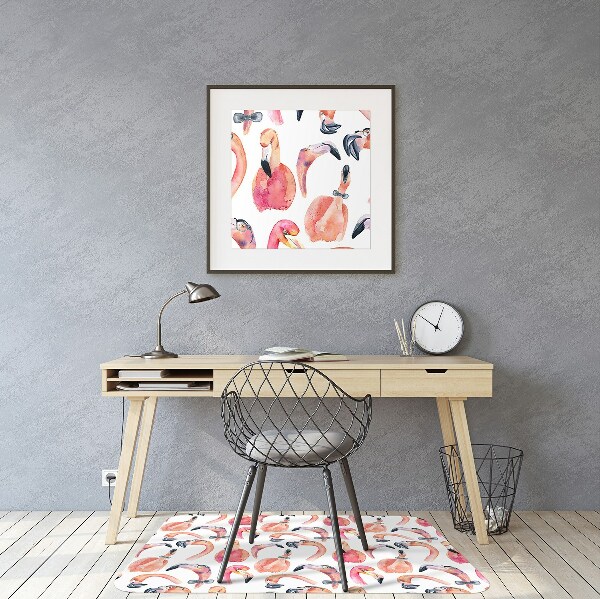 Ochranná podložka pod židli blázen Flamingos