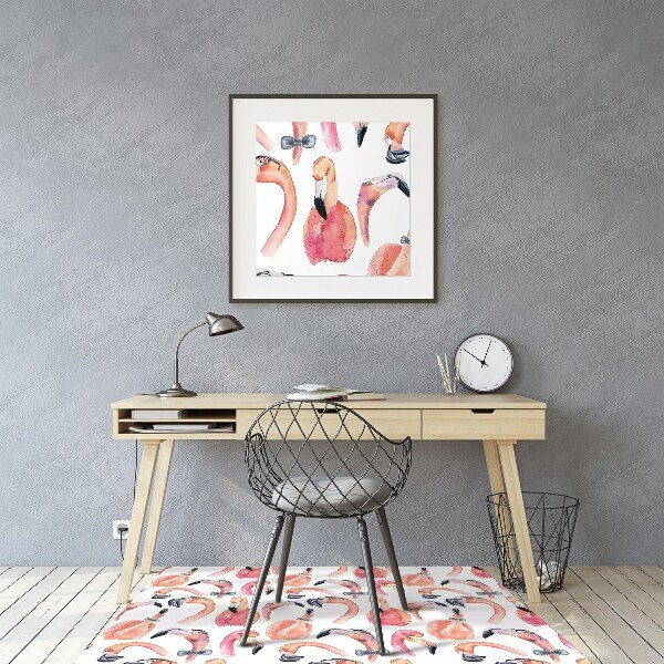 Ochranná podložka pod židli blázen Flamingos