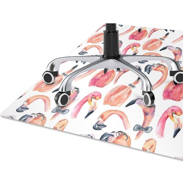 Ochranná podložka pod židli blázen Flamingos