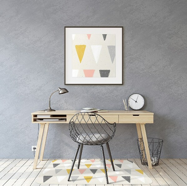 Ochranná podložka pod židli trojúhelníkový pattern