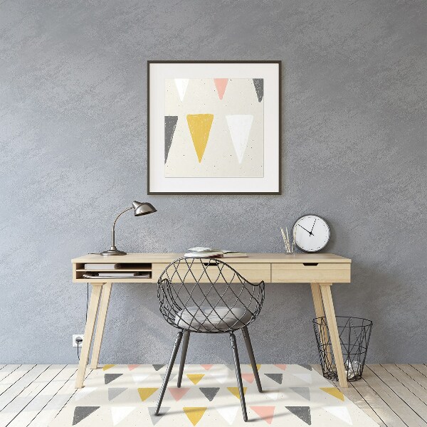 Ochranná podložka pod židli trojúhelníkový pattern