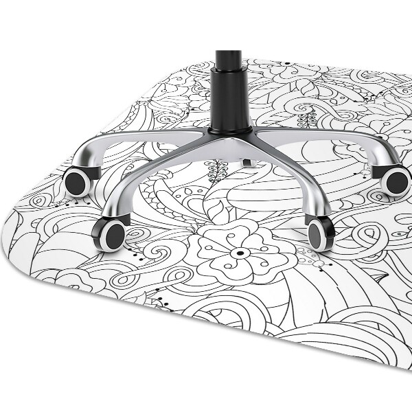 Podložka pod kancelářskou židli doodle pattern