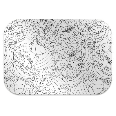 Podložka pod kancelářskou židli doodle pattern