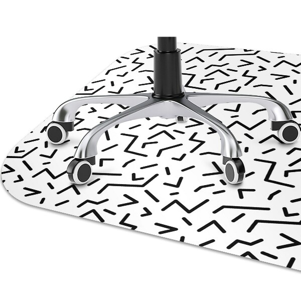Podložka pod kancelářskou židli geometrický vzor