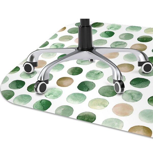 Podložka pod kolečkovou židli barevné tečky