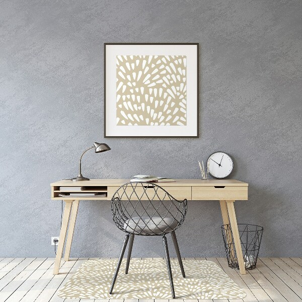 Podložka pod kolečkovou židli Tears Beige Boho
