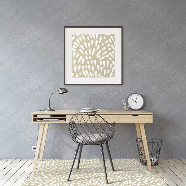 Podložka pod kolečkovou židli Tears Beige Boho
